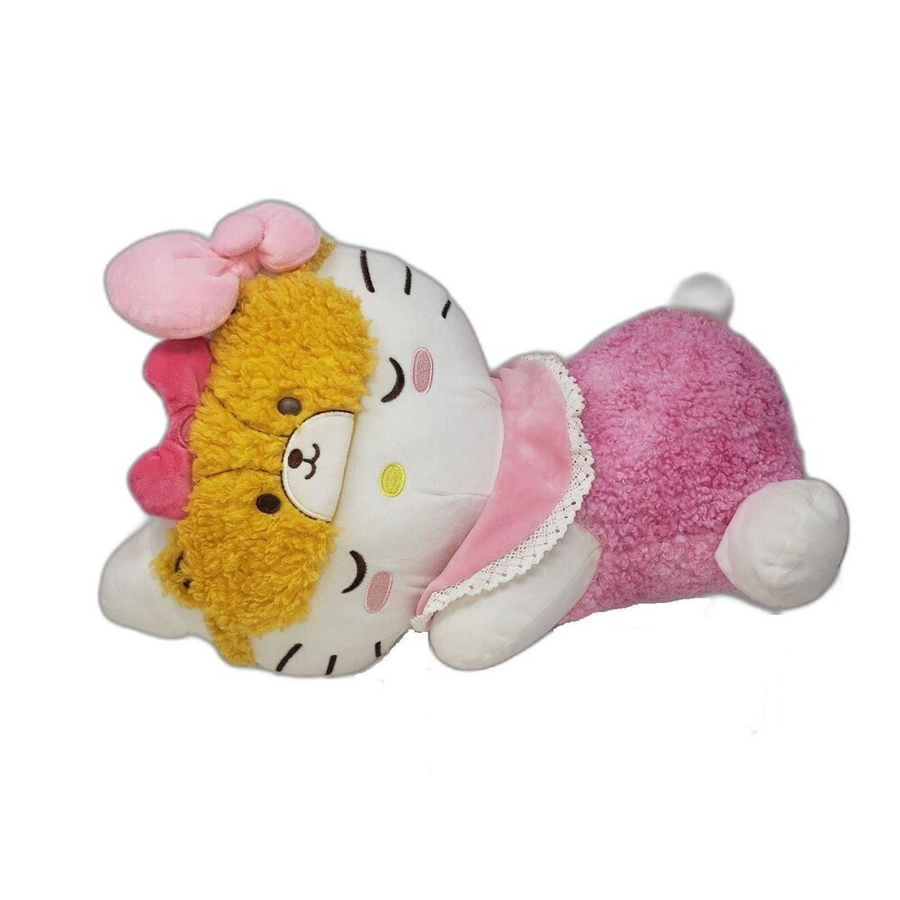 Sanrio Hello Kitty and Friends Sleeping Cat Plush Stuffed Toy Large 18 Inch